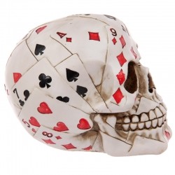 Figurka Czaszka z Kart - Deck Of Cards Skull 11,5 cm